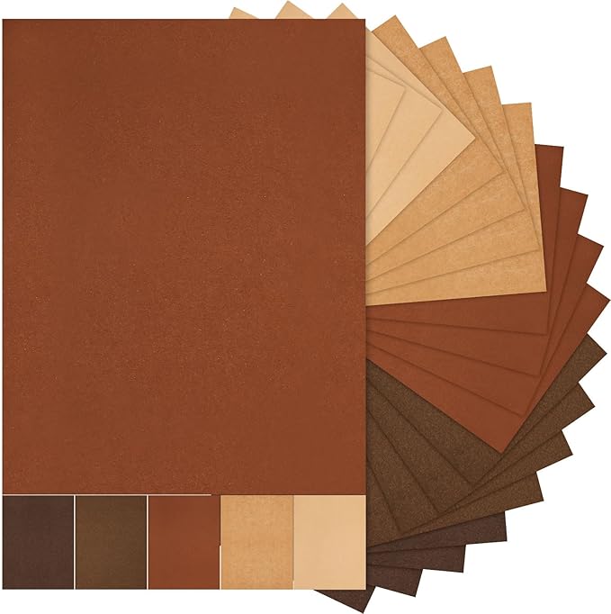 Sinmoe 100 Sheets 5 Shades Cardstock Paper 8.5 x 11 Inches 180gsm Solid Core by Sinmoe