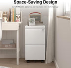 HOMOFFICE 2 Drawer File Cabinet - Image 6
