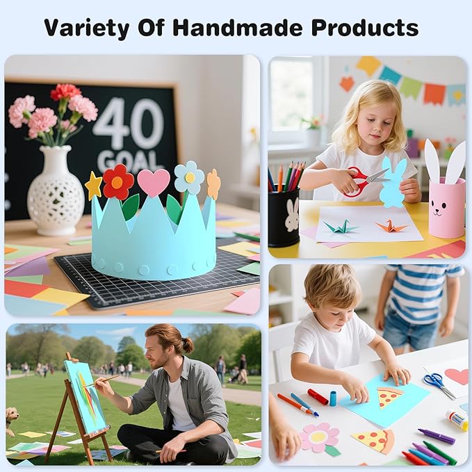 Cardstock 8.5 x 11, Thick Printer Paper 75 lb/200 gsm, 40 Sheets Card Stock Blue - Image 6