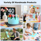 Cardstock 8.5 x 11, Thick Printer Paper 75 lb/200 gsm, 80 Sheets Card Stock Blue - Image 6