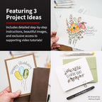 Speedball Hand-Lettering & Journaling Set, Brush Tip Pens Calligraphy, Bullet - Image 5