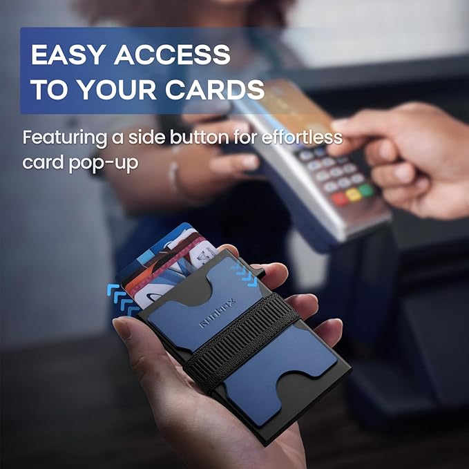 RUNBOX Slim Card Holder Wallet for Men, Minimalist RFID Blocking Wallet - Image 4