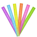 DAGONGREN 30 Pack Clear Plastic Rulers 12 Inch, Transparent Assorted Color by DAGONGREN
