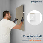 BUBOS 4 PCS Acoustic Panels, 23.6''x11.8'' Fabric Soundproof Wall Panels - Image 8