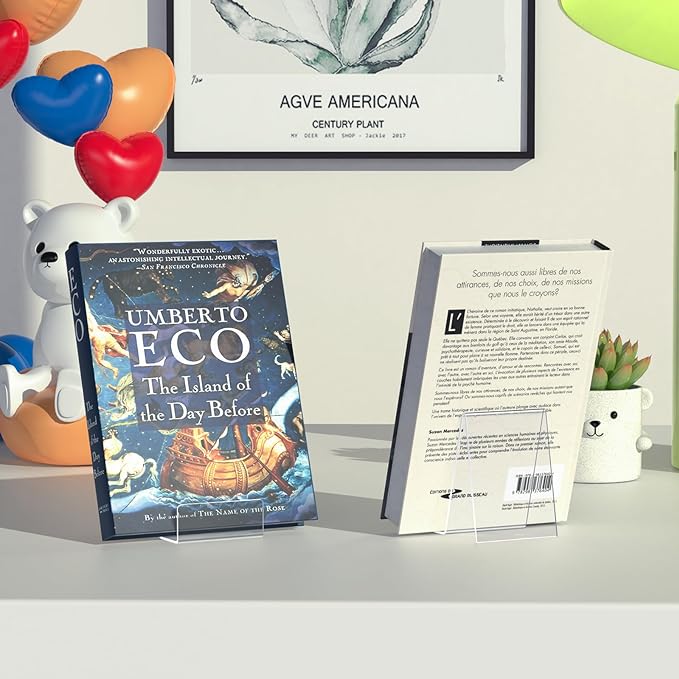 Aredpoook 6 Pack Acrylic Book Stand, Book Display Holder, Display Stand - Image 6