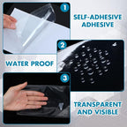 Outus Self Adhesive Shop Ticket Holders Clear Plastic Sleeves Adhesive Pockets - Image 5