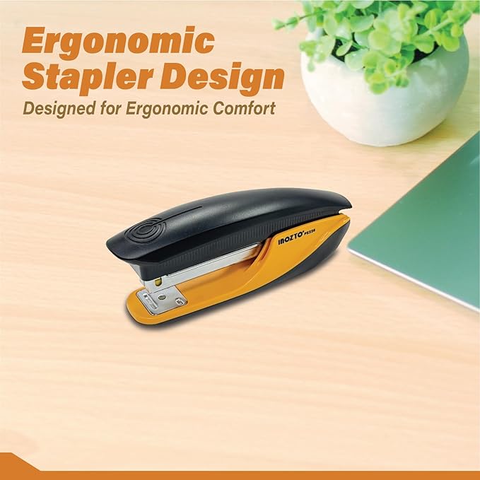 INOZTO Ergonomic Stapler, 20 Sheet Capacity & 100 Staples Storage, - Image 8