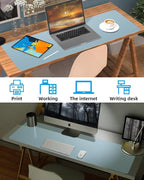 Leather Desk Pad Protector, Large Mat, Mouse Pad & Keyboard Cover - Image 6