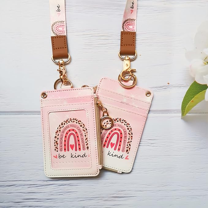 lanyards for id Badges, Lanyard Wallet for Women, Fashion Badge Holder - Image 3