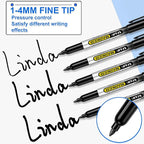 SFAIH 100 Black Permanent Markers Bulk -1s Quick Drying, Fine Point Markers - Image 7