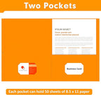 Two Pocket Folders, PANDRI 30 Pack 2 Pocket Folders, Letter Size Paper File - Image 4
