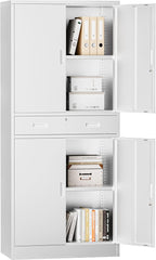 TaskStorz Metal Storage with 1 Drawer, Steel Storage File Cabinet by TaskStorz