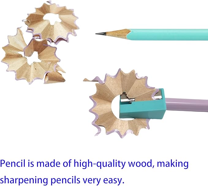 Jsehchya 50PCS Triangular Grip Wooden cased Pencils - Image 3