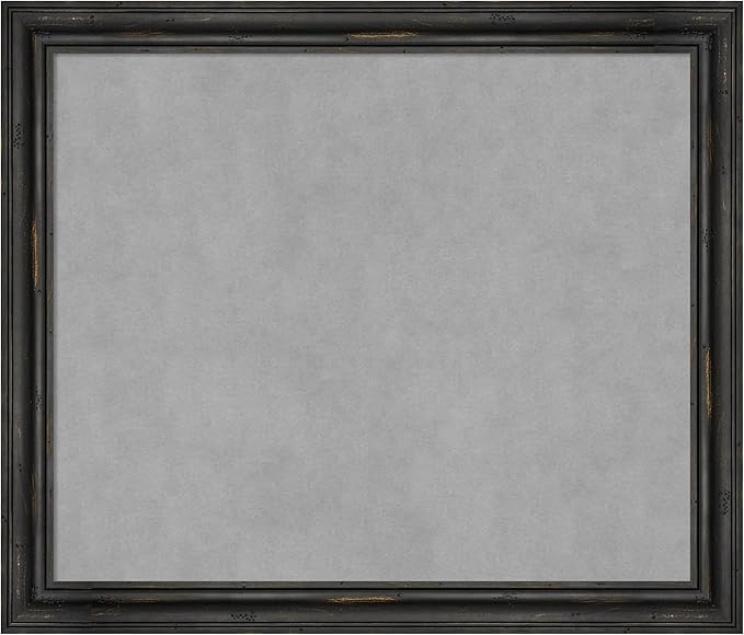 Amanti Art Black Framed Magnetic Board 23x27 Medium Vision Board by AmantiArt