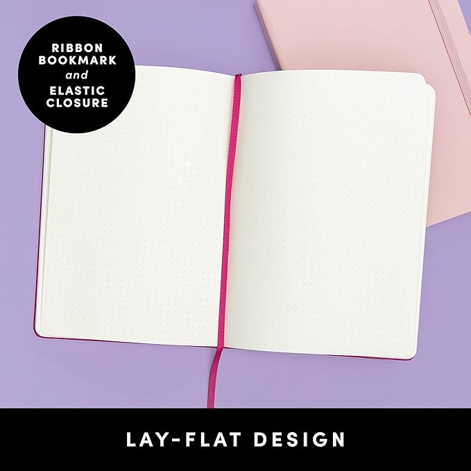 PAPERAGE Dotted Journal Notebook, 160 Pages, Medium 5.6 in x 8 in - Image 3
