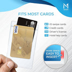 Mata1-USA Plastic Extra-Thick Vertical ID Card Holder, Large Size No Zipper - Image 2