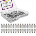 30pcs Stainless Steel Scrapbook Extension Posts | Album Accessories, Binding Extending Post-bound, Refillable Photo Album, Screws Craft DIY Refill Pages