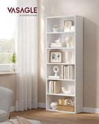 VASAGLE Set of 2 Bookshelves, 23.6 Inches Wide, 6-Tier Open Bookcases - Image 2