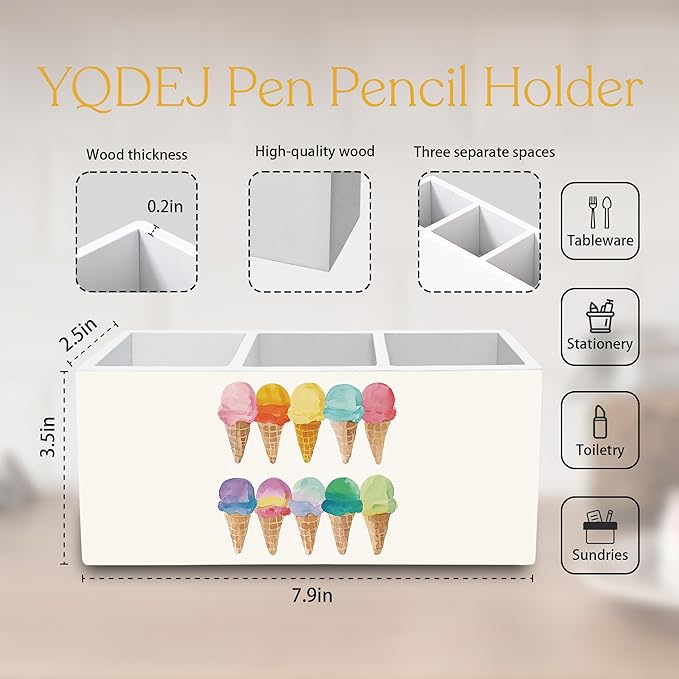 YQDEJ Summer Ice-Cream Pen Holder - Image 6