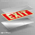 iSYFIX Exit Glow in the Dark Sign Aluminum – 12 Pack 12x4 Inch – - Image 9