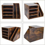 PAG Wood Desktop File Holder Organizer Mail Sorter - Image 3