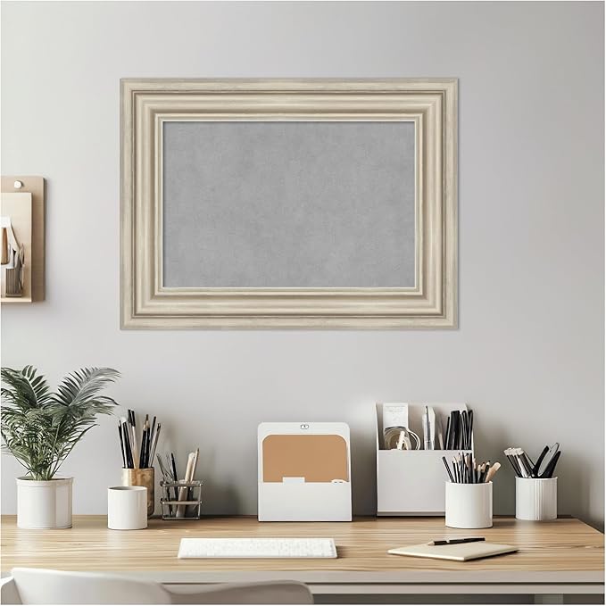 Amanti Art Silver Framed Magnetic Board 18x24 Small Vision Board - Image 5