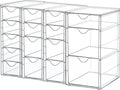 vtopmart 4 set acrylic desk organizer with 16, main product view
