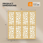 VINGLI 70'' H Room Divider, Non-Woven Fabric Privacy Screen, Indoor Partition - Image 3