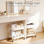 Ufriandz Under Desk Storage Cart 2 Tier Utility Rolling Cart - Image 5