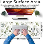 Green Mouse Pad Boho Desk Mat, Speckled Textured Greens Cool Aesthetical Mouse - Image 6