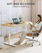 FLEXISPOT Solid Rubberwood Electric Standing Desk - Image 3
