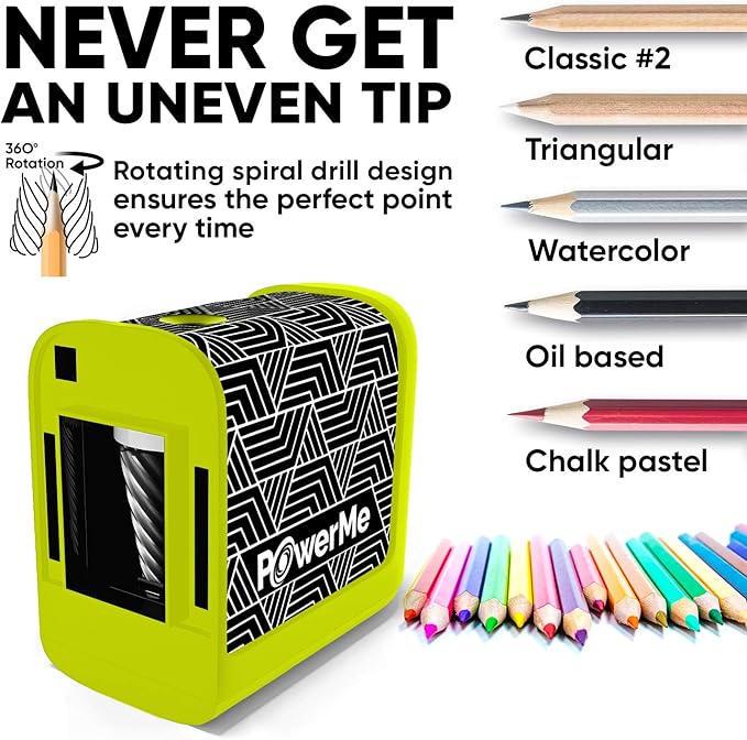 Battery-Operated Electric Pencil Sharpener - Image 3