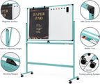 Large Dry-Erase Rolling Magnetic Whiteboard - Image 3