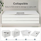 Graciadeco Large 17" 36 Quart Collapsible Stackable Storage Bins - Image 5
