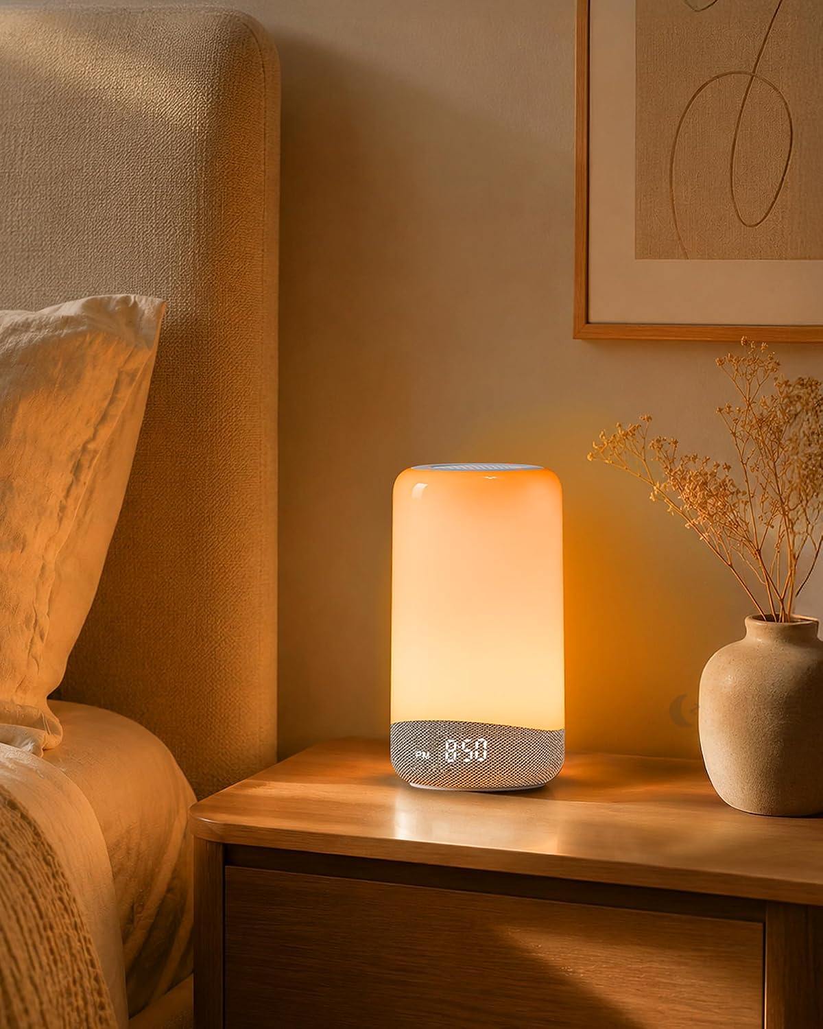 ecozy 3 in 1 sunrise alarm clock white, main product view