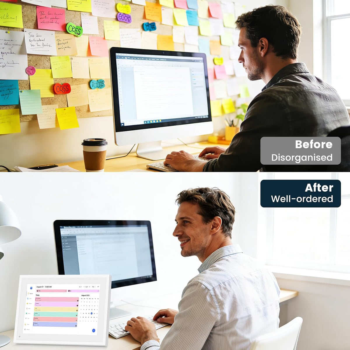 Digital Calendar 10.1", Smart Calendar Planner & Chore Charts, 1080P...