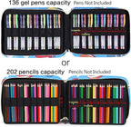 qianshan Pencil Case Holder Slot - Holds 202 Colored Pencils or 136 Gel Pens - Image 5