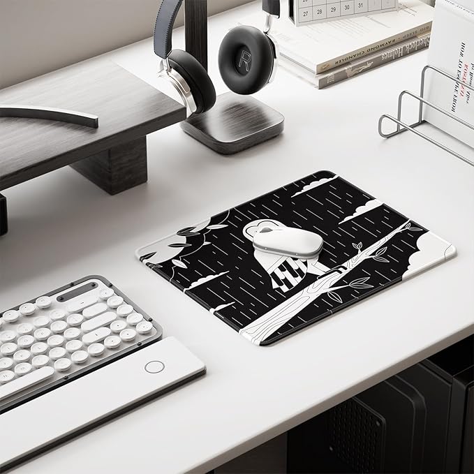 Auhoahsil Mouse Pad, 12 x 10 in Owl Theme Computer Mouse Pad - Image 6