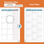 IN-LUXPRO Planner 2026 Daily Weekly and Monthly, 6.5"x3.75", 12 Months Spiral - Image 4