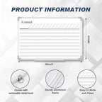 Lincia 36 x24 Make Ready Board Aluminum Frame Dry Erase Board - Image 2