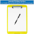 Think2Master Yellow Plastic Storage Clipboard. | 25% Heavier & 25% Sturdier| - Image 4
