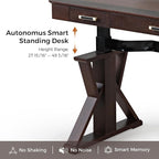 EUREKA ERGONOMIC Standing Desk, 63 inch Executive Desk w Drawers, Modern - Image 4