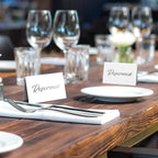 10 Pack Silver Reserved Table Signs - Image 4