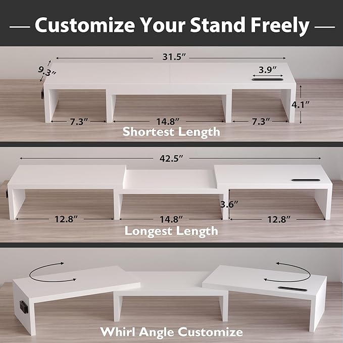 BONTEC Dual Monitor Stand Riser - Image 3