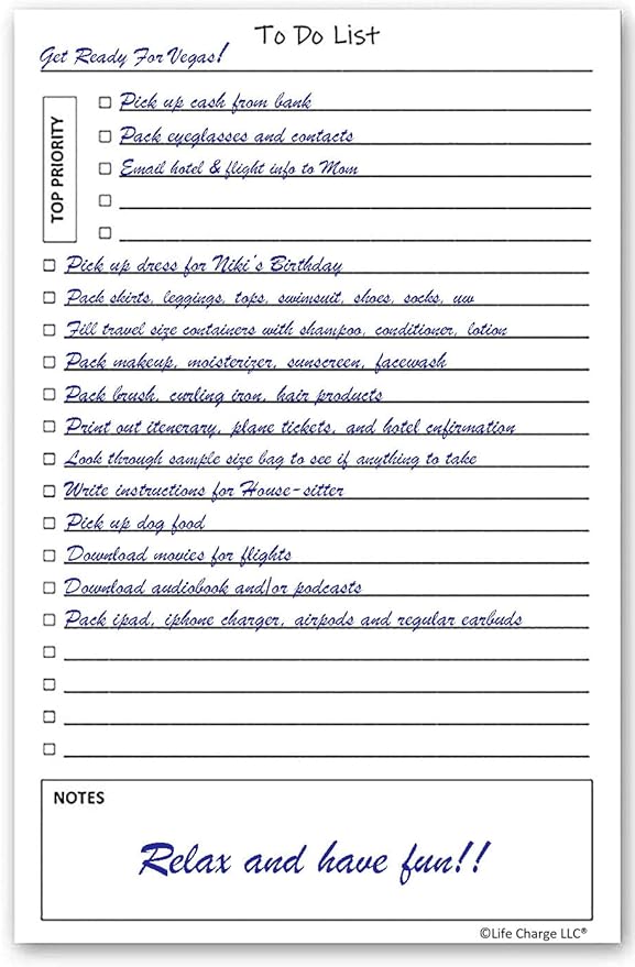 TO DO List Notepads Planner Pads. ToDo Checklist w/Priority & Note Sections. - Image 2