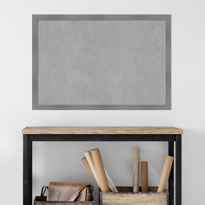 Amanti Art Grey Framed Magnetic Board 26x38 Large Vision Board - Image 6