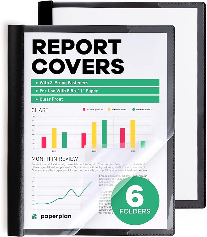 Report Covers -, 8.5 x 11 Letter Size, by Paper Plan, Resumes & Keeping Your by PaperPlan