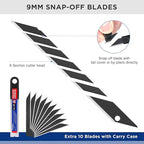 WORKPRO Premium Utility Knife Retractable Snap-off Blade, Heavy Duty Aluminum - Image 4