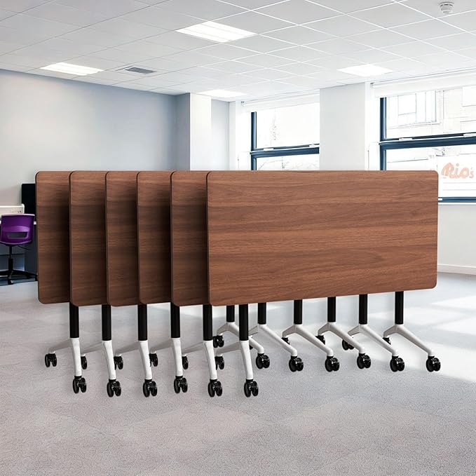 Goakwwuz Conference Room Table, Folding Conference Tables, Thicken Grey Tabletop by Goakwwuz