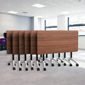 Goakwwuz Conference Room Table, Folding Conference Tables, Thicken Grey Tabletop by Goakwwuz